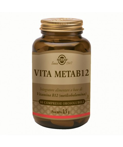 Vita Meta B12  30 tavolette orosolubili Energizzante mentale e fisico