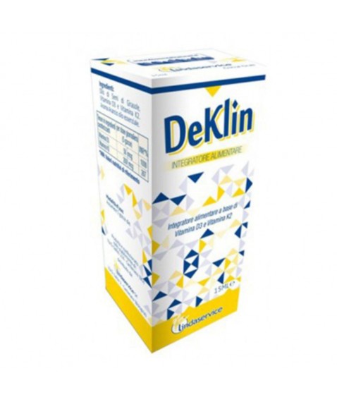 DeKlin gocce 15 ml Integratore di vitamina K2 e vitamina D3 per ossa e difese immunitarie