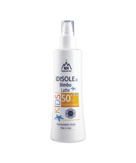 Idisole Latte Protezione Solare Per Bambini  50+ 200 ml