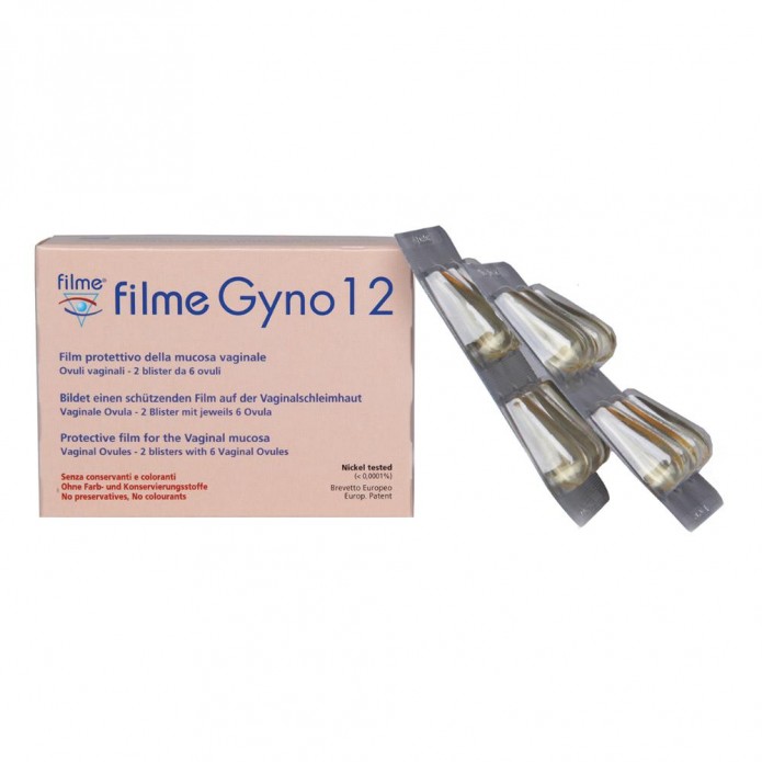 Filme Gyno 12 ovuli Trattamento idratante e protettivo della mucosa vaginale