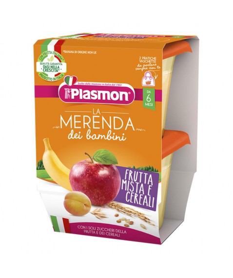 PLASMON Mer.Frutta/Cer.2x120g