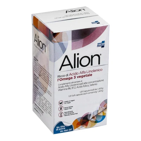 Alion Omega 3 Vegetale 120 Capsule - Integratore per la funzione cardiovascolare