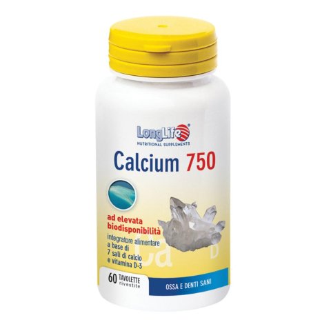 LONGLIFE CALCIUM 750mg 60 Tav. LONGLIFE CALCIUM 750mg 60 Tav.