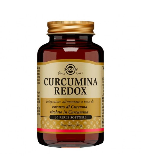 Solgar Curcumina Redox 30 Perle Softgels - Integratore alimentare antiossidante e per la funzione articolare