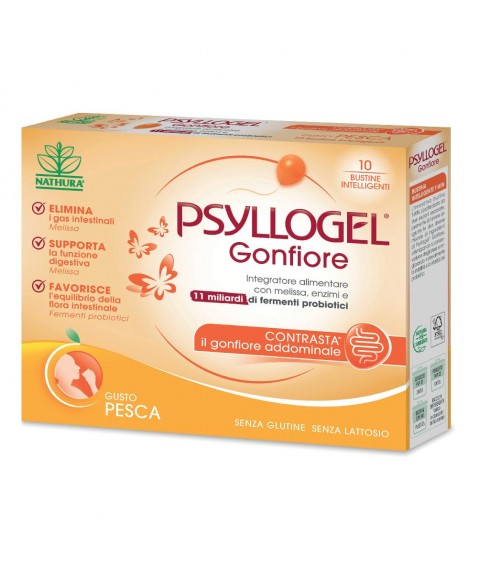 Psyllogel Gonfiore Pesca 10 Bustine