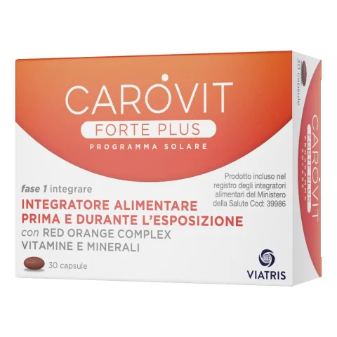 Carovit Forte Plus Programma Solare 30 Capsule - Integratore per l'abbronzatura