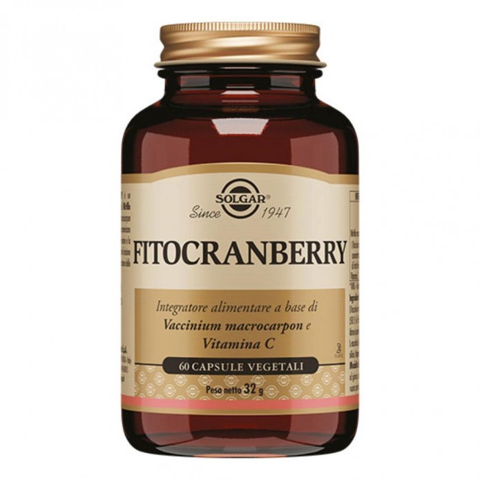 Solgar Fitocranberry 60 Capsule Vegetali - Integratore alimentare per il benessere dell'apparato urinario e del sistema immunitario
