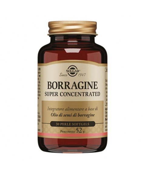 Solgar Borragine Super Concentrated 30 Perle Softgels - Integratore alimentare per le funzionalità della pelle articolare e trofismo