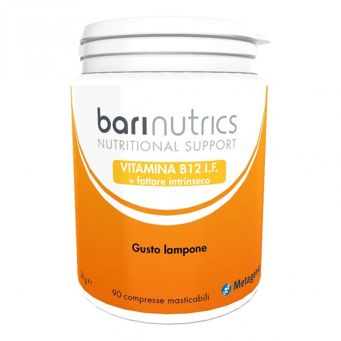 Barinutrics Vitamina B12 + Fattore Intrinseco 90 compresse masticabili 
