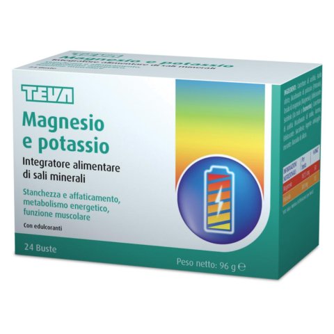 MAGNESIO POTASSIO TEVA 24BUSTE MAGNESIO POTASSIO TEVA 24BUSTE