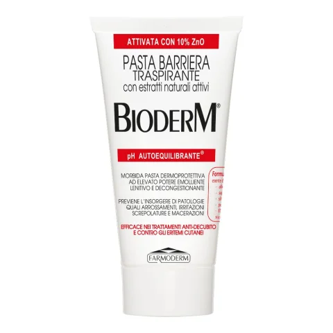 Bioderm Pasta Barriera Traspirante con Zinco 300 ml - Ad elevato potere dermoprotettivo emolliente e lenitivo