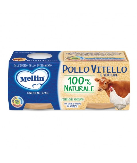 OMO MELLIN Pollo/Vit.Verd2x80g