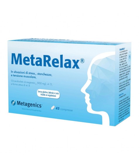 MetaRelax Metagenics New 45 Compresse - Integratore per stress stanchezza e affaticamento