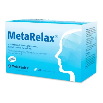 MetaRelax Metagenics 90 compresse NEW - Integratore per stress stanchezza e affaticamento