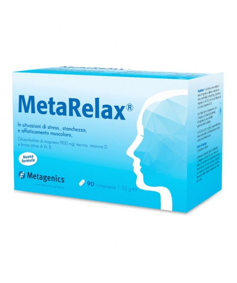 MetaRelax Metagenics 90 compresse NEW - Integratore per stress stanchezza e affaticamento