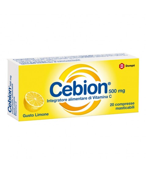 Cebion Vitamina C Masticabile 500mg Limone 20 Compresse
