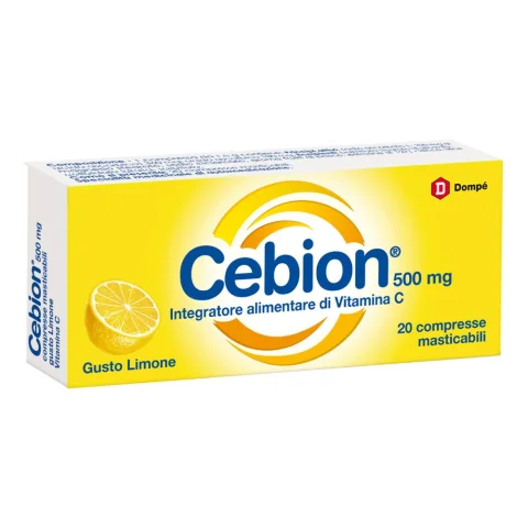 Cebion Vitamina C Masticabile 500mg Limone 20 Compresse