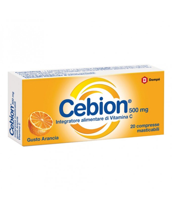 Cebion Vitamina C Masticabile 500mg Arancia 20 Compresse