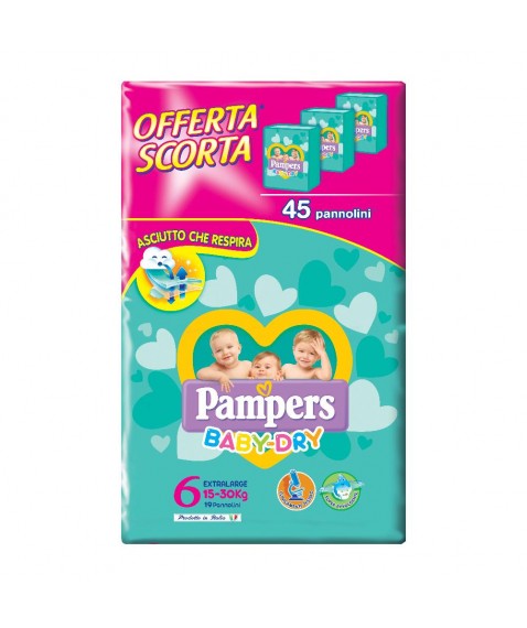 PAMPERS BD DWCT XL 45PZ 5812