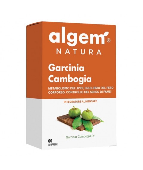 Algem Garcinia Cambogia 60 compresse Integratore per il controllo del senso di fame e il metabolismo dei grassi