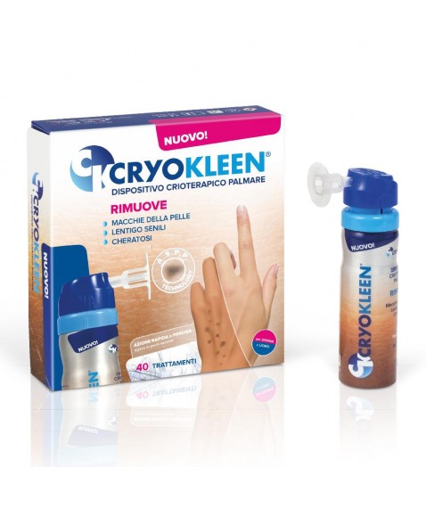 Cryokleen Dispositivo Crioterapico Palmare per Rimuovere Macchie e Lesioni della Pelle 40 Trattamenti