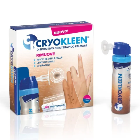 Cryokleen Dispositivo Crioterapico Palmare per Rimuovere Macchie e Lesioni della Pelle 40 Trattamenti