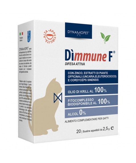 Dimmune F 20 Bustine - Alimento Complementare Per Sostenere Il Sistema immunitario del Gatto