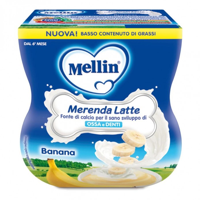 MELLIN Mer.Latte/Banana 2x100g