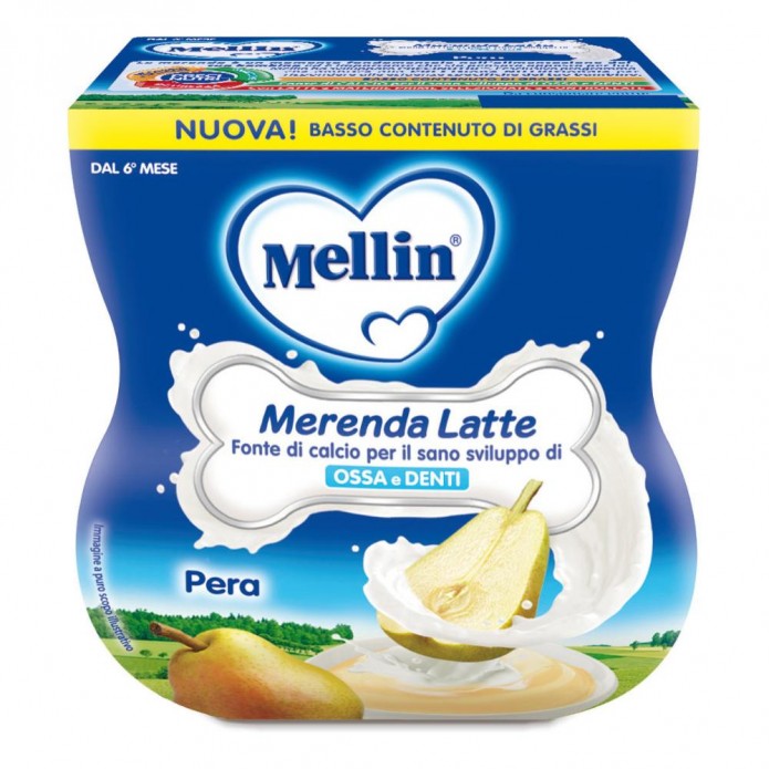 MELLIN Mer.Latte/Pera 2x100g