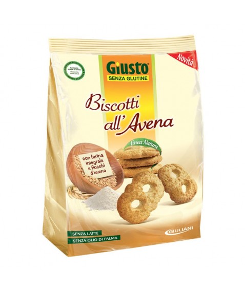 GIUSTO S/G Bisc.Avena 250g