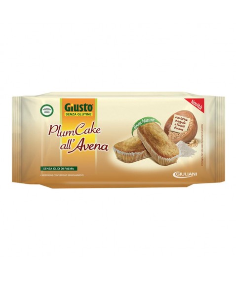 GIUSTO PLUMCAKE AVENA 180G S/G