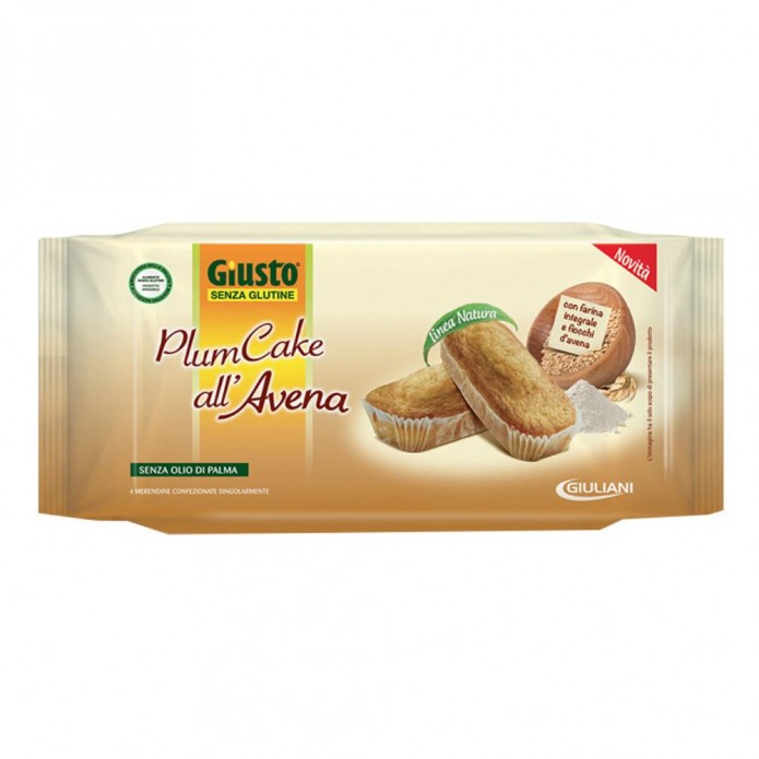 GIUSTO PLUMCAKE AVENA 180G S/G