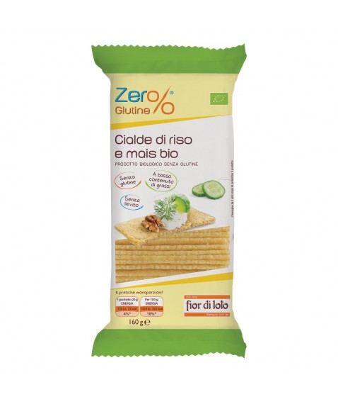 ZER%GLUT Cialde Riso Mais 160g