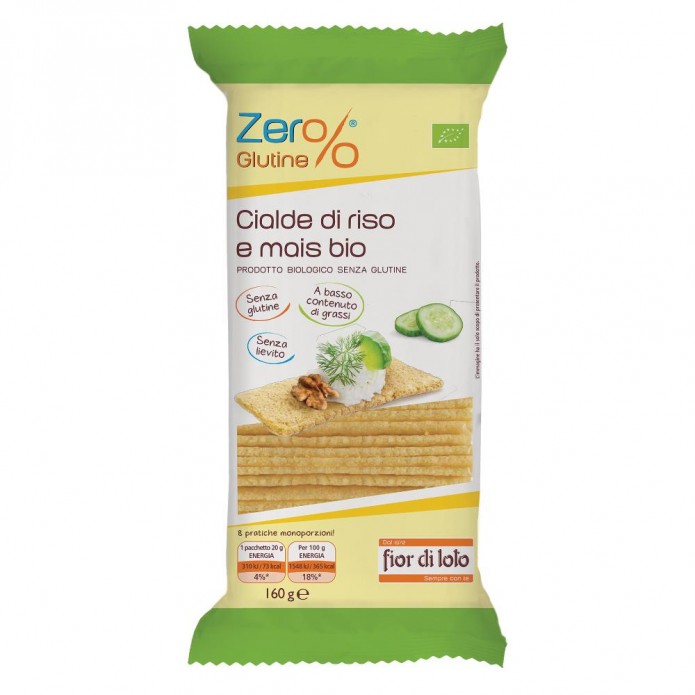 ZER%GLUT Cialde Riso Mais 160g