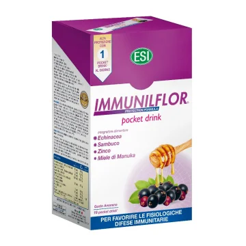 Esi Immunilflor 16 Pocket Drink Amarena - Integratore Sistema Immunitario