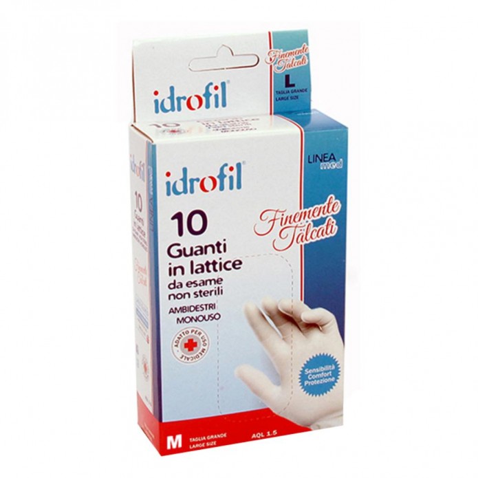 GUANTI IN LATTICE S IDROFIL 10PZ