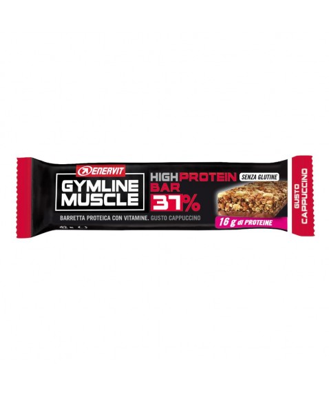 Gymline Muscle High Protein Bar 37% Barretta Proteica Gusto Cappuccino 42 g