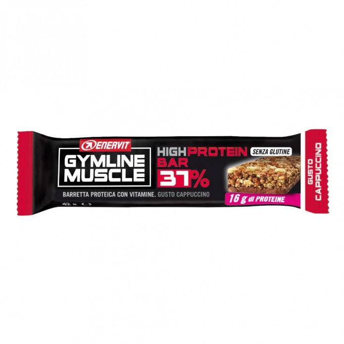 Gymline Muscle High Protein Bar 37% Barretta Proteica Gusto Cappuccino 42 g
