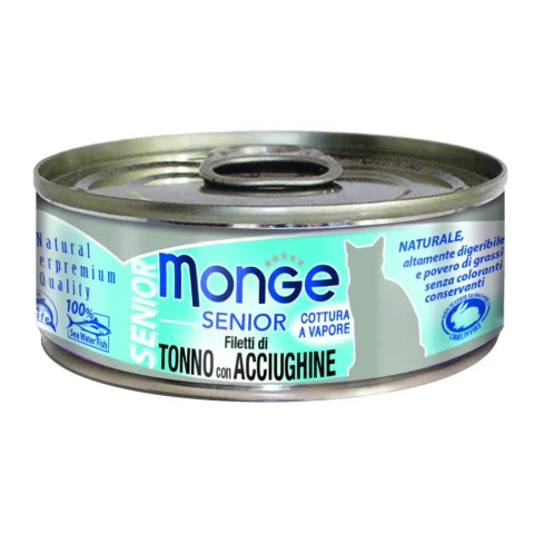 MONGE CAT SENIOR TONNO/ACCIUGH MONGE CAT SENIOR TONNO/ACCIUGH