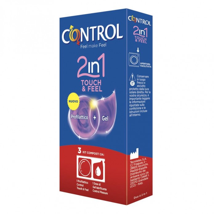 CONTROL 2IN1 TOUCH&FEEL+LUBE 3