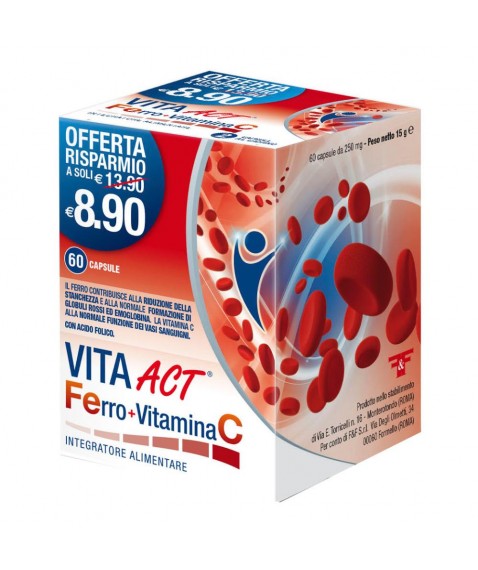 VITA ACT FERRO+VIT C 60CPS