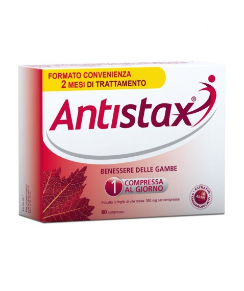 Antistax 60 Compresse 360 mg - Integratore per il Benessere delle Gambe ed il Microcircolo