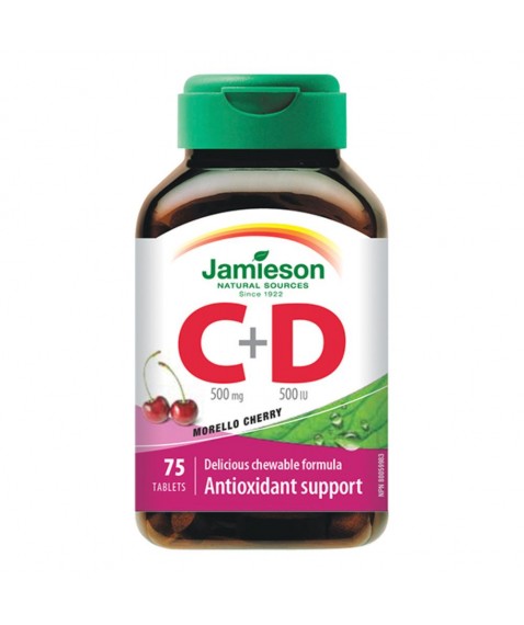 JAMIESON VITAMINA C500+D 75CPR