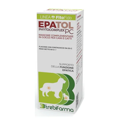 Epatol pc gocce 50 g - Mangime per il benessere del fegato di cani e gatti Epatol pc gocce 50 g - Mangime per il benessere del fegato di cani e gatti