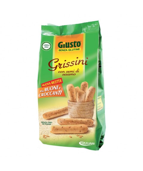 GIUSTO S/G Grissini Sesamo150g