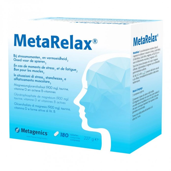 MetaRelax Metagenics 180 Compresse NEW - Integratore per stress stanchezza e affaticamento