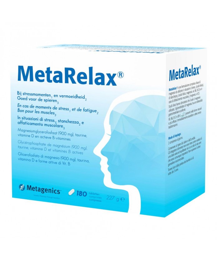 Metarelax 180 compresse NEW Integratore per ansia e stress