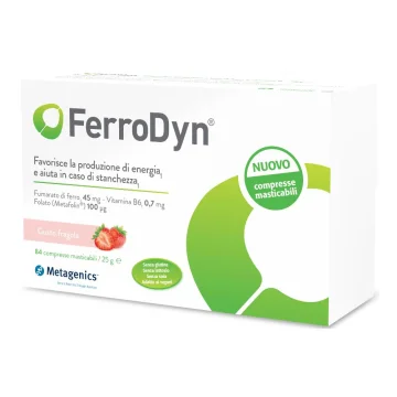 FerroDyn Metagenics 84 Compresse Masticabili - Integratore di ferro