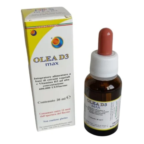OLEA D3 MAX GOCCE 20ML INTEGRATORE VITAMINA D3 PER SISTEMA IMMUNITARIO