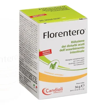FLORENTERO ACT 30 COMPRESSE CONTRO DISTURBI INTESTINALI DI CANI E GATTI